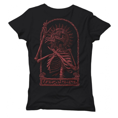 T-shirt Karnage Records Skeleton 2.0 Coupe féminine
